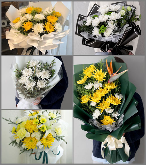贵州毕节市威宁县草海镇普山村白事花束代送